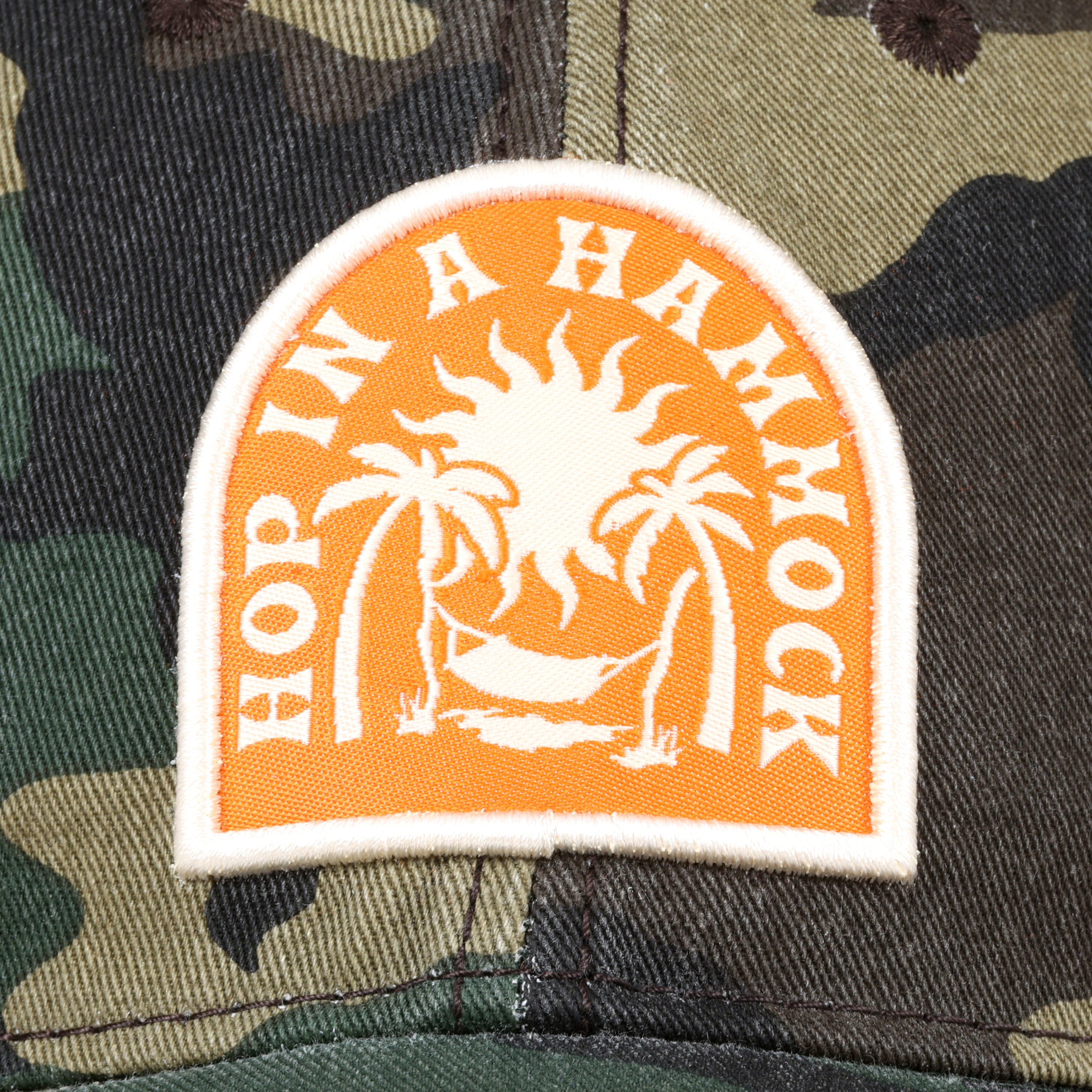 Hop in a Hammock Camo Patch Hat