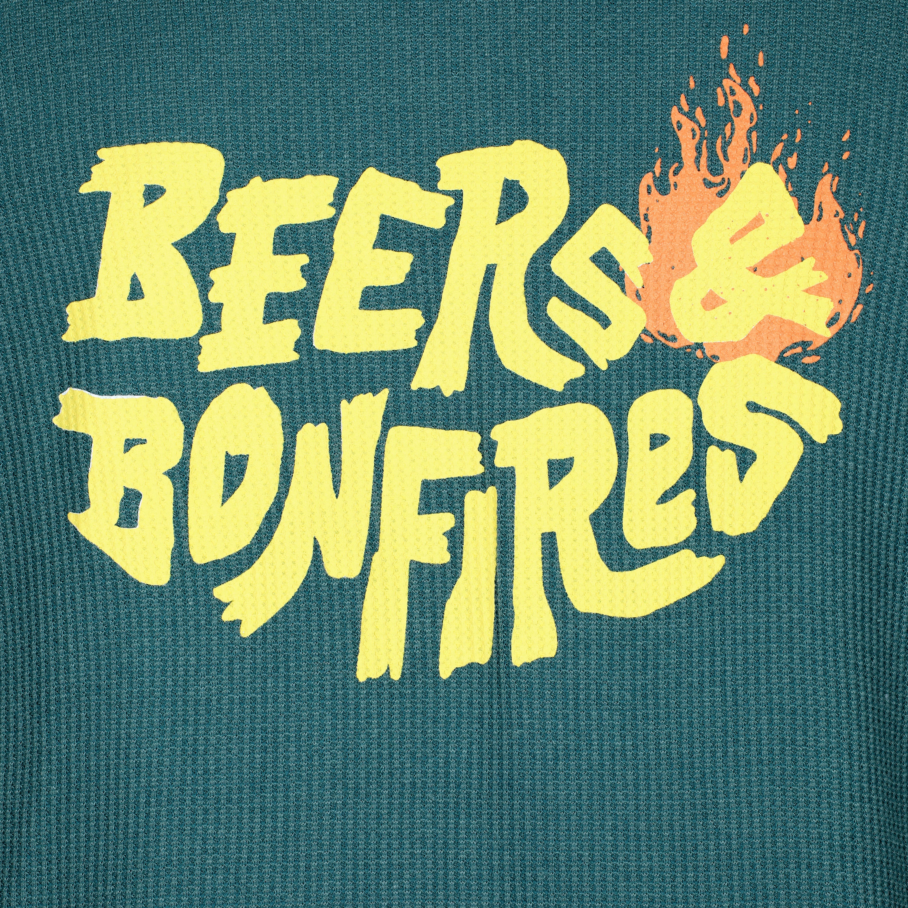 Beers & Bonfires Waffle Hoodie