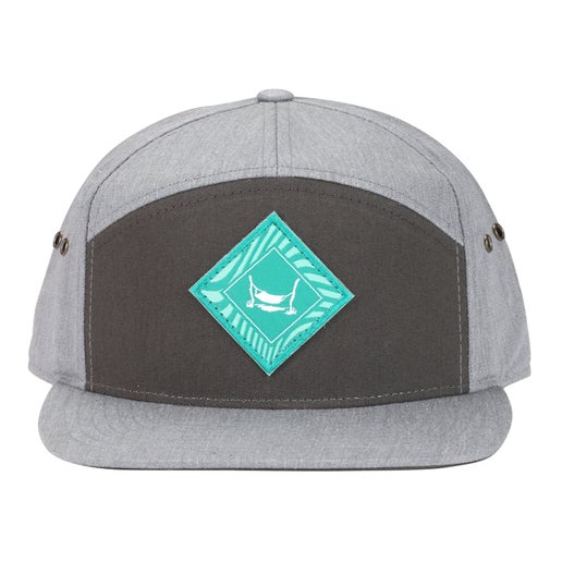 Diamond Icon 7Panel Hat Charcoal Heather Grey