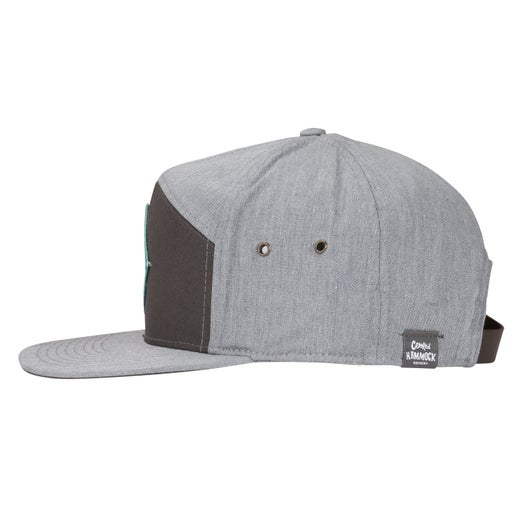 Diamond Icon 7Panel Hat Charcoal Heather Grey