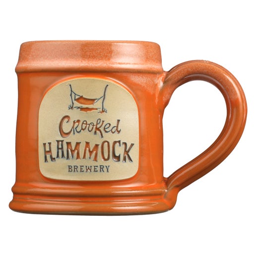 Logoed Ceramic Tankard Mug Orange