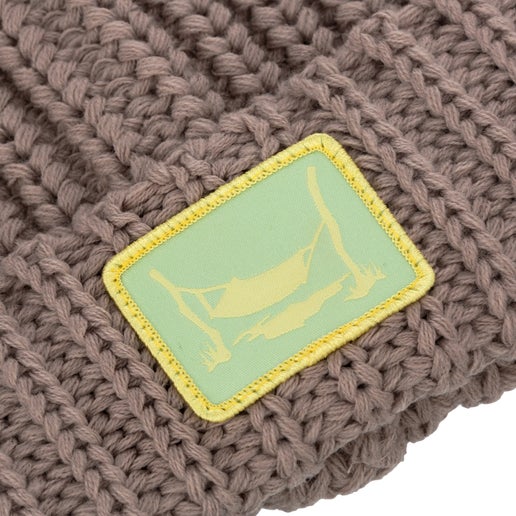 Icon Pom Beanie Tan